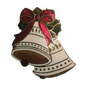 Vintage 1979 Centennia CHRISTMAS BELL Pin Brooch